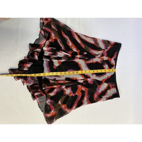 VTG Y2K Diane Von Furstenberg Silk Midi Skirt Abstract Size 2 - Picture 9 of 12